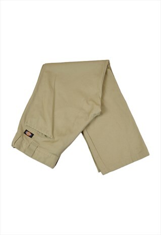 Vintage Dickies Workwear Pants Slim Leg Tan W34 L30