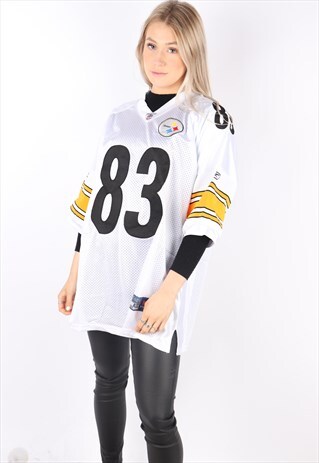 VINTAGE PITTSBURGH STEELERS JERSEY SHIRT XL REEBOK MILLER 83