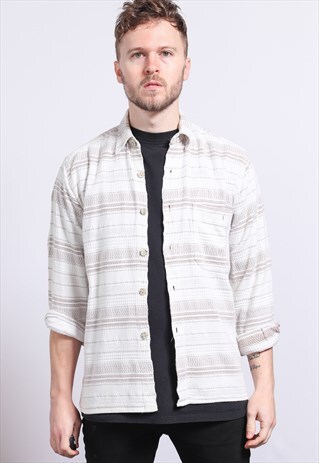 VINTAGE AZTEC PATTERNED SHIRT