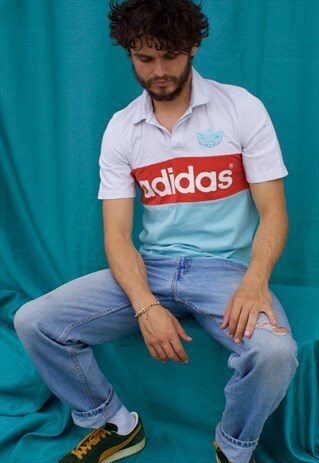 VINTAGE ADIDAS PASTOL POLO SHIRT