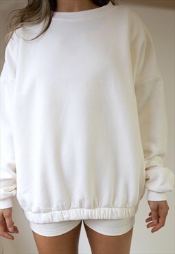 Cream Oversized Sweatshirt Jumper Loungewear