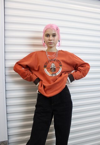 RARE WINTER CAMP KNIT JUMPER SWEATSHIRT WITH CORD