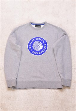 The Hundreds Grey Embroidered Sweater