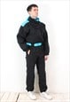 VINTAGE MENS S/M INSULATED SNOWSUIT JUMPSUIT UK 38 SKI SUIT