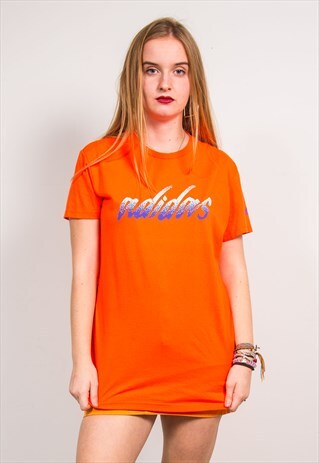 ADIDAS VINTAGE 90'S ORANGE T-SHIRT