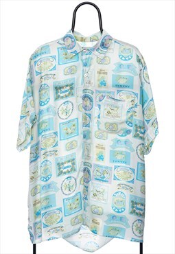 Vintage Benetton Pastel Fruit Graphic Summer Shirt Mens