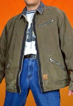 Vintage Carhartt Workwear Fleece Lined Jacket