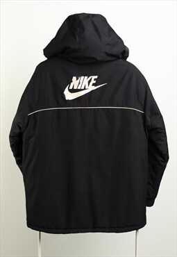 Vintage Nike Padded Logo Jacket Black