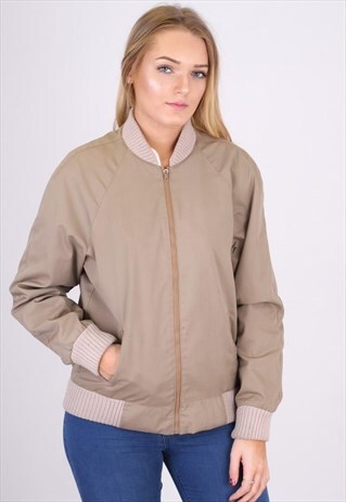 VINTAGE CREAM BOMBER JACKET