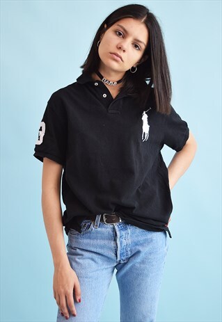 90'S RETRO RALPH LAUREN SPORTS OVERSIZED POLO T-SHIRT TEE