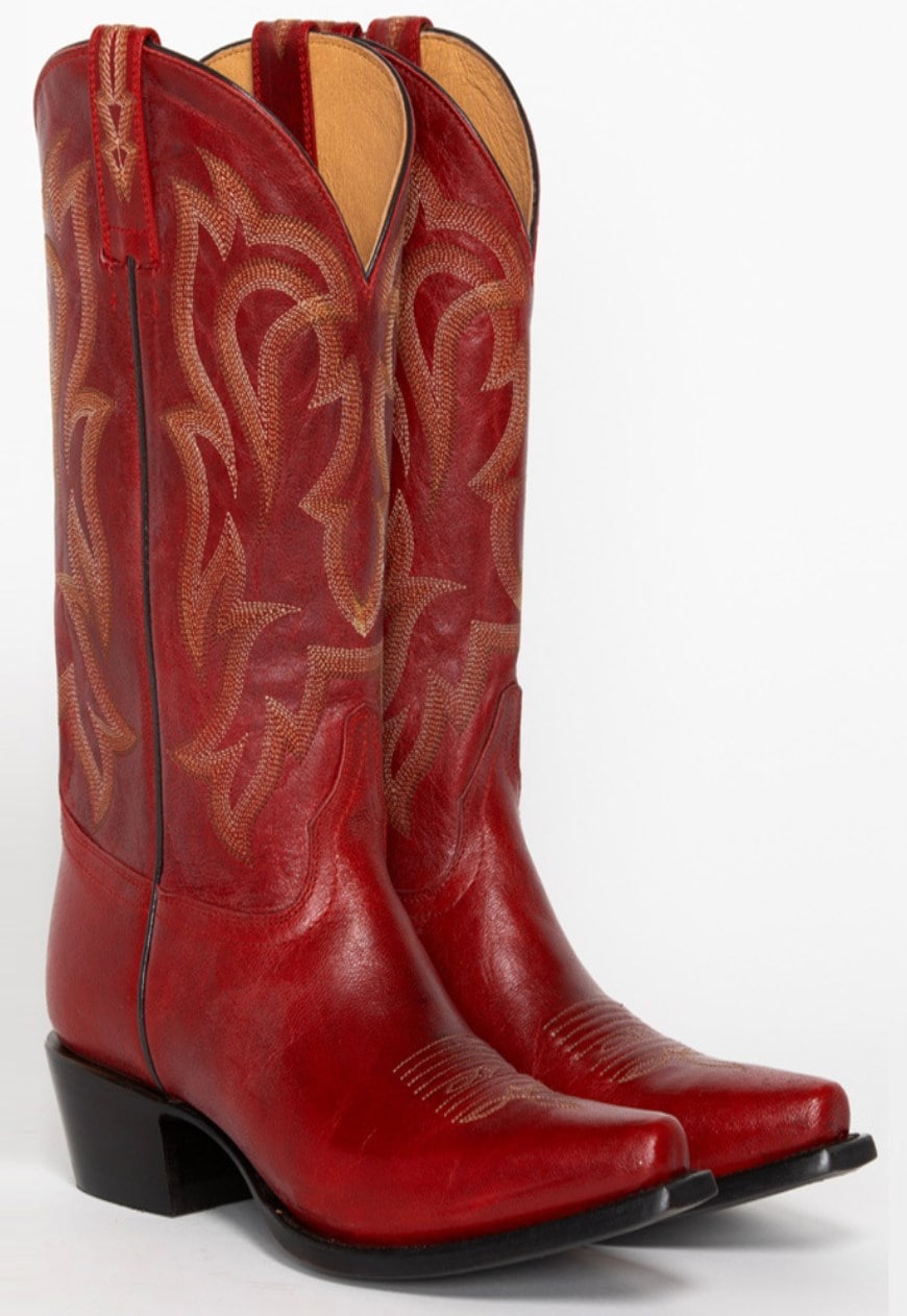 Short red cowboy clearance boots