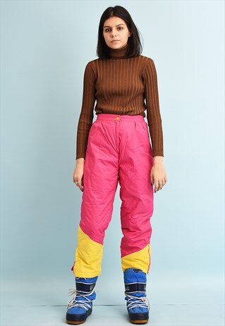 90'S RETRO ATHLEISURE SPORTS SKIING BOTTOMS TROUSERS