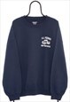 Vintage Dump Truck Graphic Navy Sweatshirt Mens