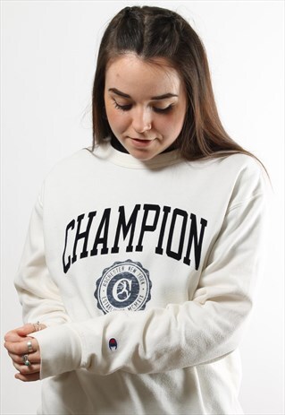 cream champion sweater