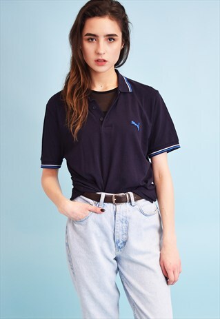 90'S RETRO PUMA ATHLEISURE VARSITY JERSEY T-SHIRT TEE