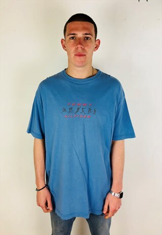BLUE TOMMY HILFIGER SPORT T-SHIRT