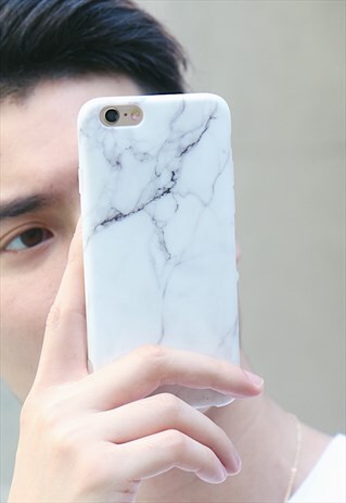 MARBLE PHONE CASE IN WHITE IPHONE