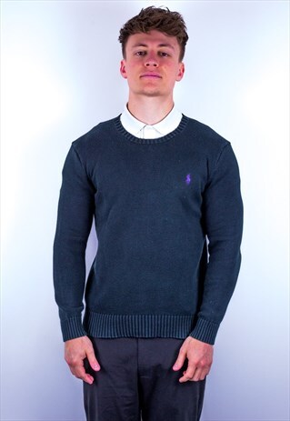 VINTAGE RALPH LAUREN JUMPER IN BLACK