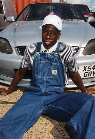 VINTAGE CARHARTT BLUE DENIM DUNGAREES