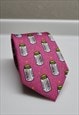 SPICE JARS PATTERN TIES IN PINK COLOR