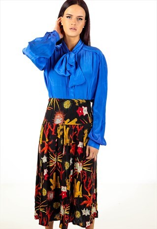 VINTAGE PATTERNED SKIRT ACSK53