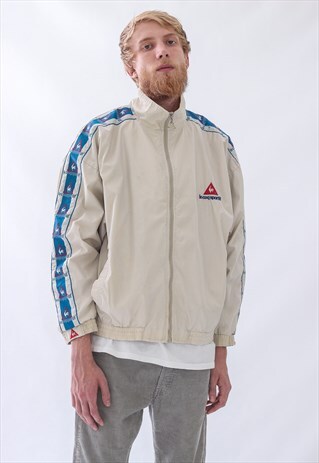 VINTAGE MENS LE COQ SPORTIF TRACK SUIT TEAM TRAINING JACKET