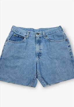 Vintage Lee Cut Off Denim Shorts Mid Blue W34 BV18257