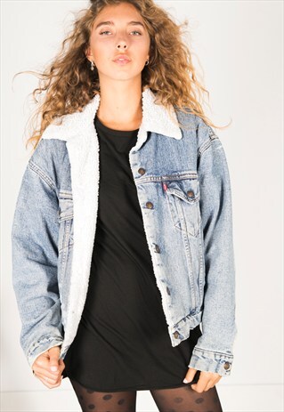 VINTAGE 80S LEVIS WINTER SHEEPSKIN JACKET / R1200R040