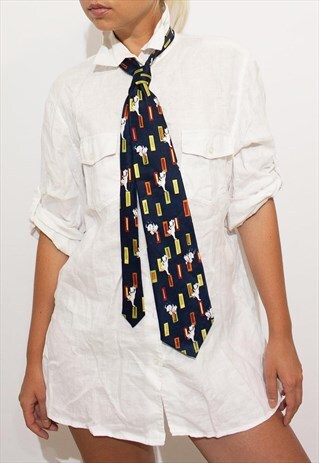 VINTAGE DISNEY 101 DALMATIANS UNISEX SILK TIE