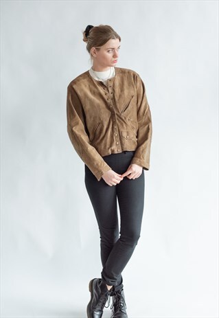 VINTAGE 70S SUEDE JACKET WITH ELBOW PATCHES