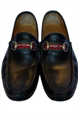 Black vintage Gucci loafers size 8.5