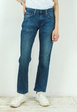 511 W31 L29 Straight Jeans Denim Trouser Pants Blue Mid Rise