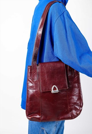 VINTAGE LEATHER TOTE BAG SB32