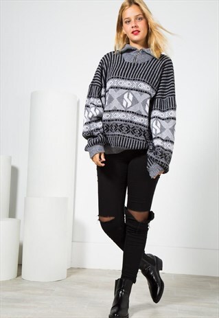 ON SALE VINTAGE 80S CLASSIC KNITWEAR JUMPER / S0044