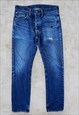 Vintage Levi's 501 Jeans Blue Straight Leg Men's W32 L34