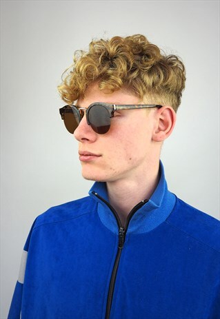 80'S STYLE ROUND TORTOISE SHELL SUNGLASSES