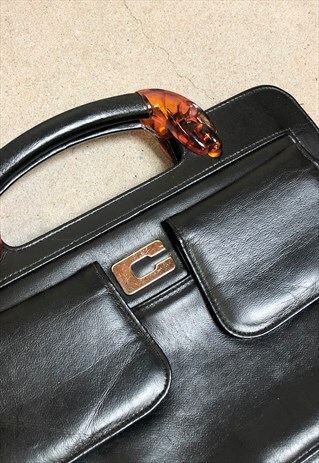 VINTAGE 70S LEATHER HANDBAG