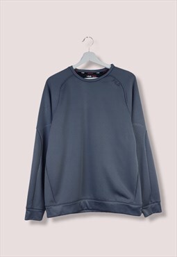 Vintage Fila Sweatshirt Live in motion in Grey S