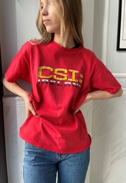 Amazing Unique Bright Red CSI Ireland T-Shirt