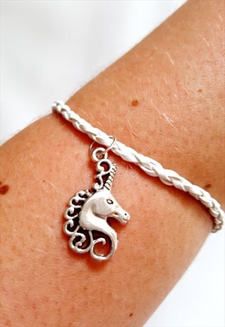 UNICORN CHARM BRACELET WHITE