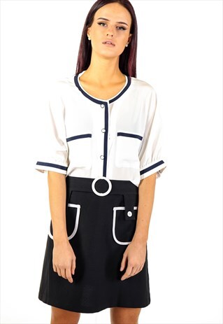 BELTED MINI SKIRT WITH POCKETS ACSK58