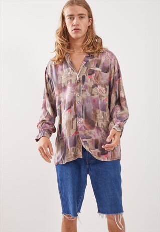 VINTAGE PATTERNED FESTIVAL LONG SLEEVE SHIRT