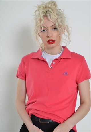 VINTAGE ADIDAS POLO SHIRT PINK