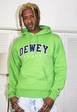 Vintage 90s Green Champion Spellout Hoodie