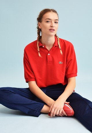 90'S RETRO LACOSTE ATHLEISURE OVERSIZED POLO T-SHIRT TEE