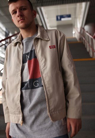 VINTAGE DICKIES BEIGE HARRINGTON JACKET