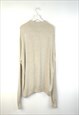 VINTAGE DOCKERS JUMPER COLLAR IN BEIGE L