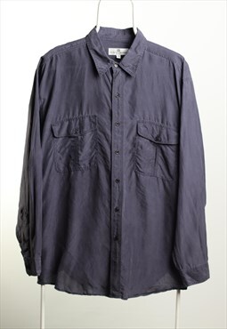 Vintage Pierre Balmain Long Sleeve Logo Shirt Grey