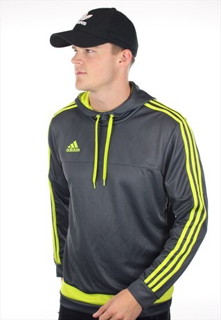 VINTAGE ADIDAS LIGHTWEIGHT SPORTS HOODIE JUMPER