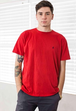 VINTAGE RALPH LAUREN T-SHIRT LOGO 90S M 6.6
